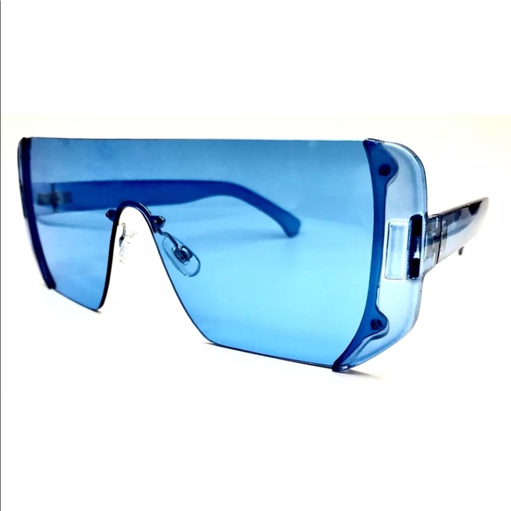 Oversized Blue Sunglasses - Picture 2 of 5